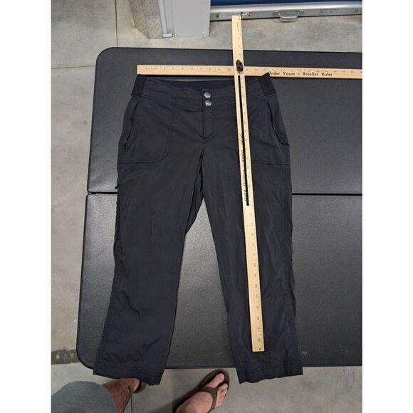 Athleta Cargo Workout Straight Pants Charcoal w Stretch Women's Size 4 - Picture 4 of 5